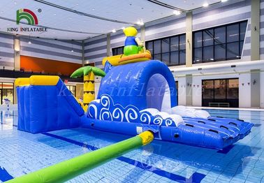 Blaues/Gelb-surfendes Jungen-aufblasbares Wasser parkt dauerhaften PVCvielzweckkurs