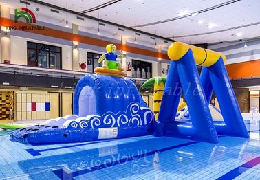 Blaues/Gelb-surfendes Jungen-aufblasbares Wasser parkt dauerhaften PVCvielzweckkurs