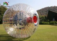 Verrückter riesiger menschlicher Hamster-Ball, Gras/Hügel PVC-Wasser-Rollen-Ball