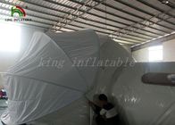 Halb klares aufblasbares Blasenhotel Zelt mit Vorhang für Hotelgebäude