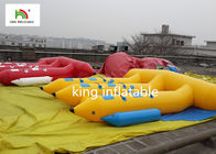 Kundengebundenes 6 Sitzer-aufblasbares Sport-Fliegen-Fischerboot-gelbes langlebiges Gut