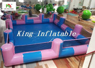 Gewohnheit 0.9mm PVC-Pool-Art aufblasbarer Swimmingpool mit Blauem und rosa, 12x8m