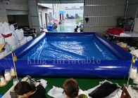 Blaue Farbe 42 Quadratmeter aufblasbare Schwimmen-Wasser-Pool-feuerbeständig