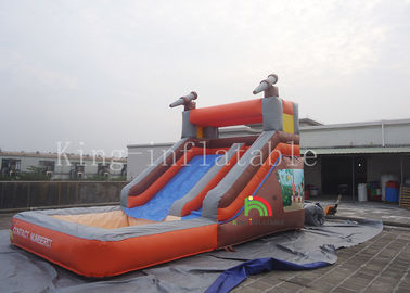 Außerhalb der Spielplatz-aufblasbaren Wasserrutsche mit Minipool für Sommer CER-UL