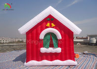 Werbungs-Produkt-Festival-Dekorations-Weihnachtsrotes Haus-Zelt 5*4*4 m aufblasbares