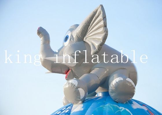 0.55MM PVC-Planen-Zirkus-Elefant-aufblasbare springende Schlösser