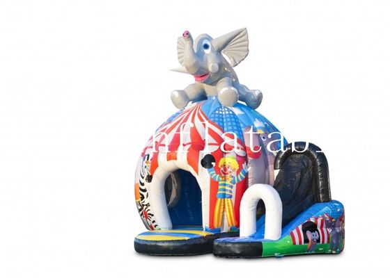 0.55MM PVC-Planen-Zirkus-Elefant-aufblasbare springende Schlösser