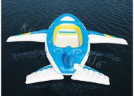 Blau 0.9mm PVC-Planen-großes aufblasbares Wasser Toy Floating Airplane