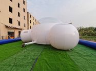Halb transparentes 6m aufblasbares Blasen-Zelt mit Tunnel-Badezimmer