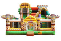aufblasbarer federnd Schloss-Spielplatz 0.55mm PVCs für farbenreiches Mietdrucken