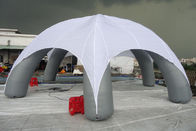 Kundenspezifische PVC-Spinnen-aufblasbares Ereignis-Zelt mit weißem Druckdach für Werbung