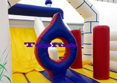 PVC-Planen-aufblasbares springendes Schloss mit Dia für Unterhaltungszentren