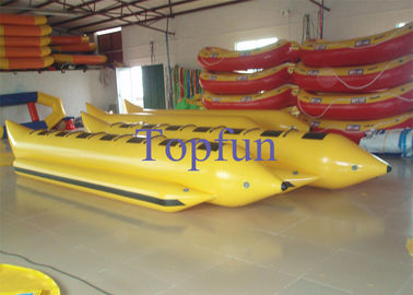 Doppelte oder einfache Linie aufblasbares Bananen-Boot/Bananen-Form-Boot mit Motor für das Strom-Flößen