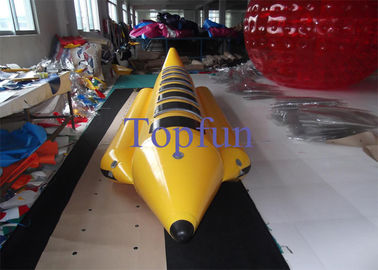 Doppelte oder einfache Linie aufblasbares Bananen-Boot/Bananen-Form-Boot mit Motor für das Strom-Flößen