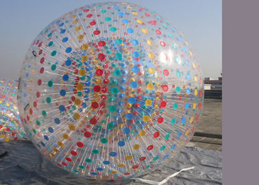 Blau punktiert Hamster aufblasbaren Zorb-Ball
