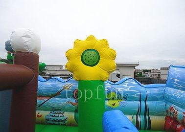 Handelsaufblasbarer Mietvergnügungspark, PVC-Planen-Ozean-Thema-Spaß-Land