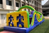 Blauer 8m aufblasbarer Hindernislauf-springendes Schloss für Kleinkind