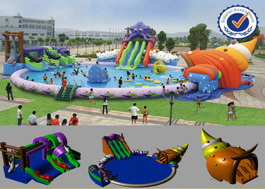 25m aufblasbare Wasser-Parks im Freien mit Plato PVC-Plane 0.9mm