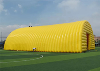 Gelbe aufblasbare Grundhauben-beschichtete Handelsereignis-Zelt PVC Planen-Material