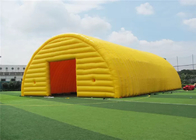 Gelbe aufblasbare Grundhauben-beschichtete Handelsereignis-Zelt PVC Planen-Material