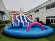 Kundengebundenes PVC Unicorn Inflatable Playground Water Park für Kinder