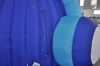 Kundengebundenes blaues aufblasbares Kopfhörer-Hauben-Ereignis-Zelt für Werbung