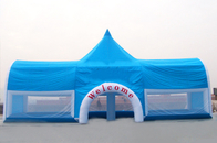 Blaues großes aufblasbares PVC-Ereignis-Zelt für Wirtschaftswerbung