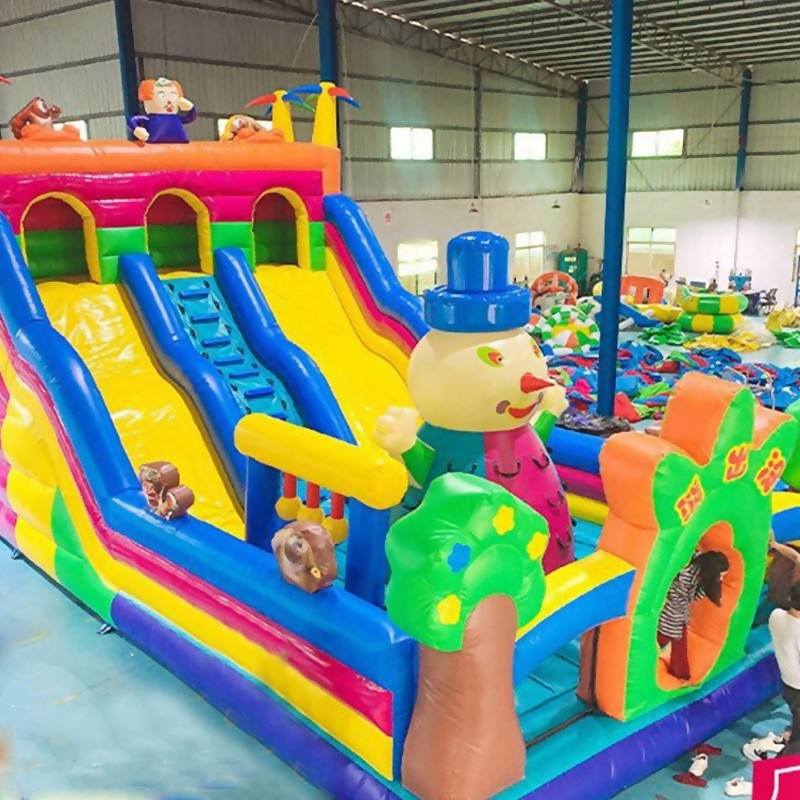 Custom Commercial Pvc Oxford Aufblaser Sprunghaus Schloss für Kinderspielplatz