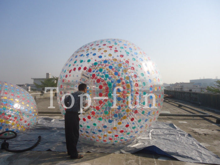Aufblasbarer Zorb Ball Wasser-Spaß im Freien PVCs/menschlicher Rollen-Ball für Gras oder Strand