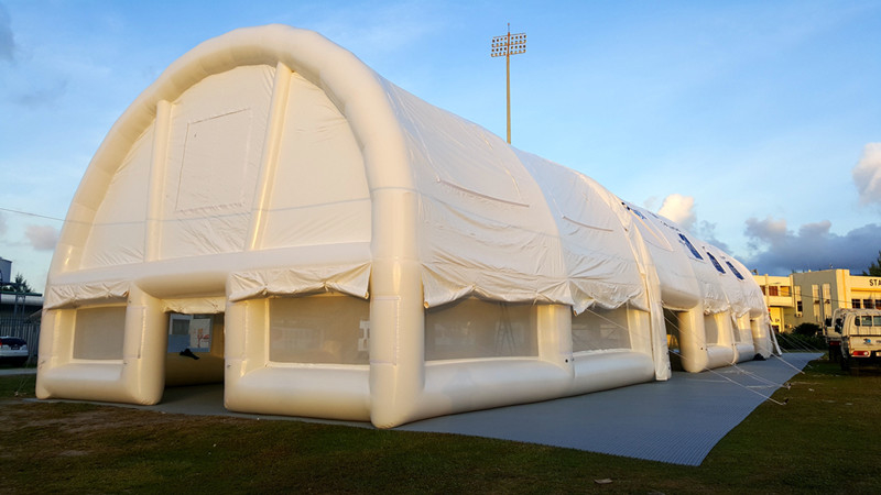 Festzelt kommerzielles weißes aufblasbares Ereignis-Zelt PVCs im Freien