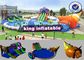 9*8m Colorful Shark Inflatable Water Slide With Pool Commercial Water Park For Kids